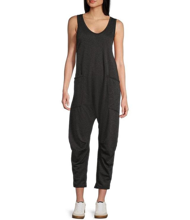 Moa Moa Sleeveless Scoop Neck Casual Jumpsuit Product Image