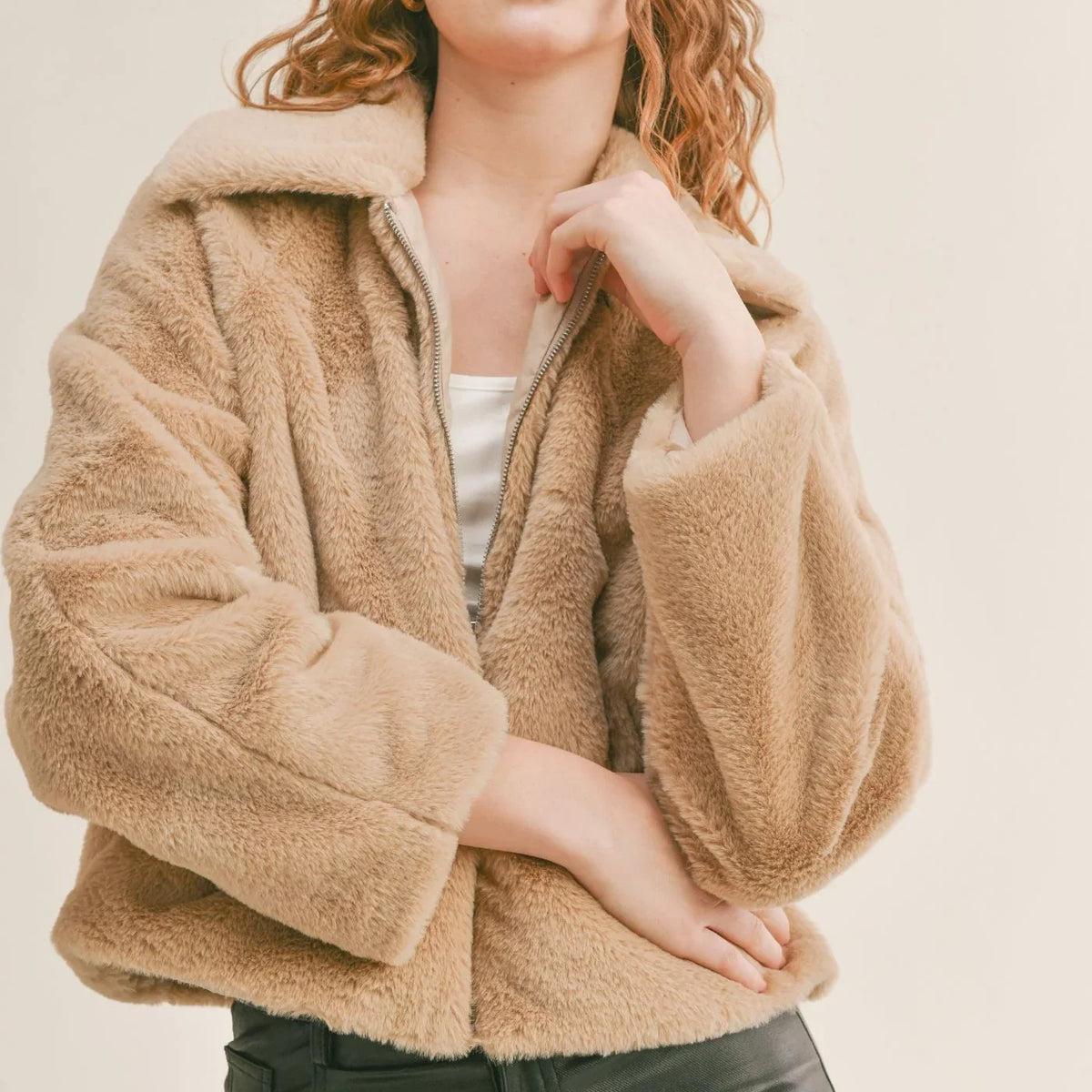 Libby Faux Fur Jacket Product Image