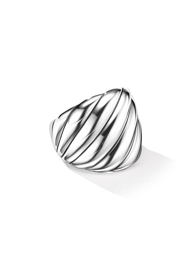 Womens Sculpted Cable Ring Product Image