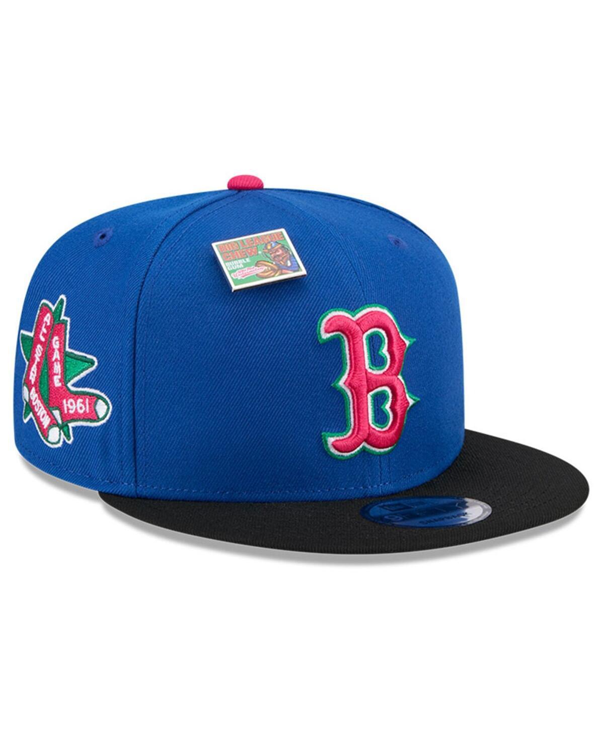 New Era Mens Royal Boston Red Sox Watermelon Big League Chew Flavor Pack 9FIFTY Snapback Hat - Royal, Black Product Image