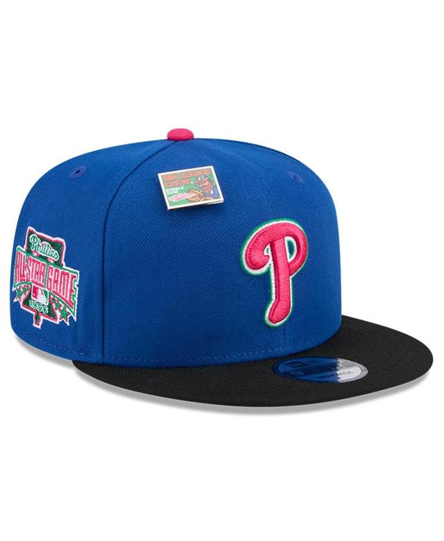 New Era Mens Royal Philadelphia Phillies Watermelon Big League Chew Flavor Pack 9FIFTY Snapback Hat - Royal, Black Product Image