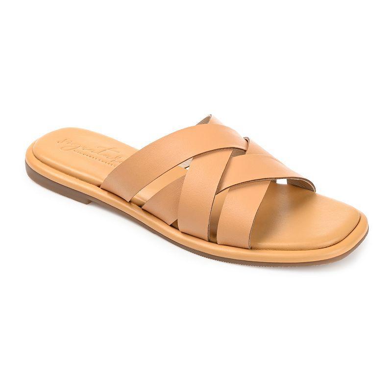 Journee Signature Parkker Woven Slide Sandal Product Image