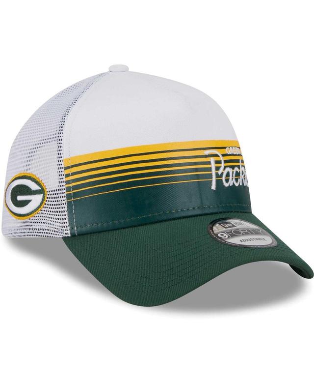 Mens New Era Green Green Bay Packers Horizon 9FORTY Snapback Hat Product Image