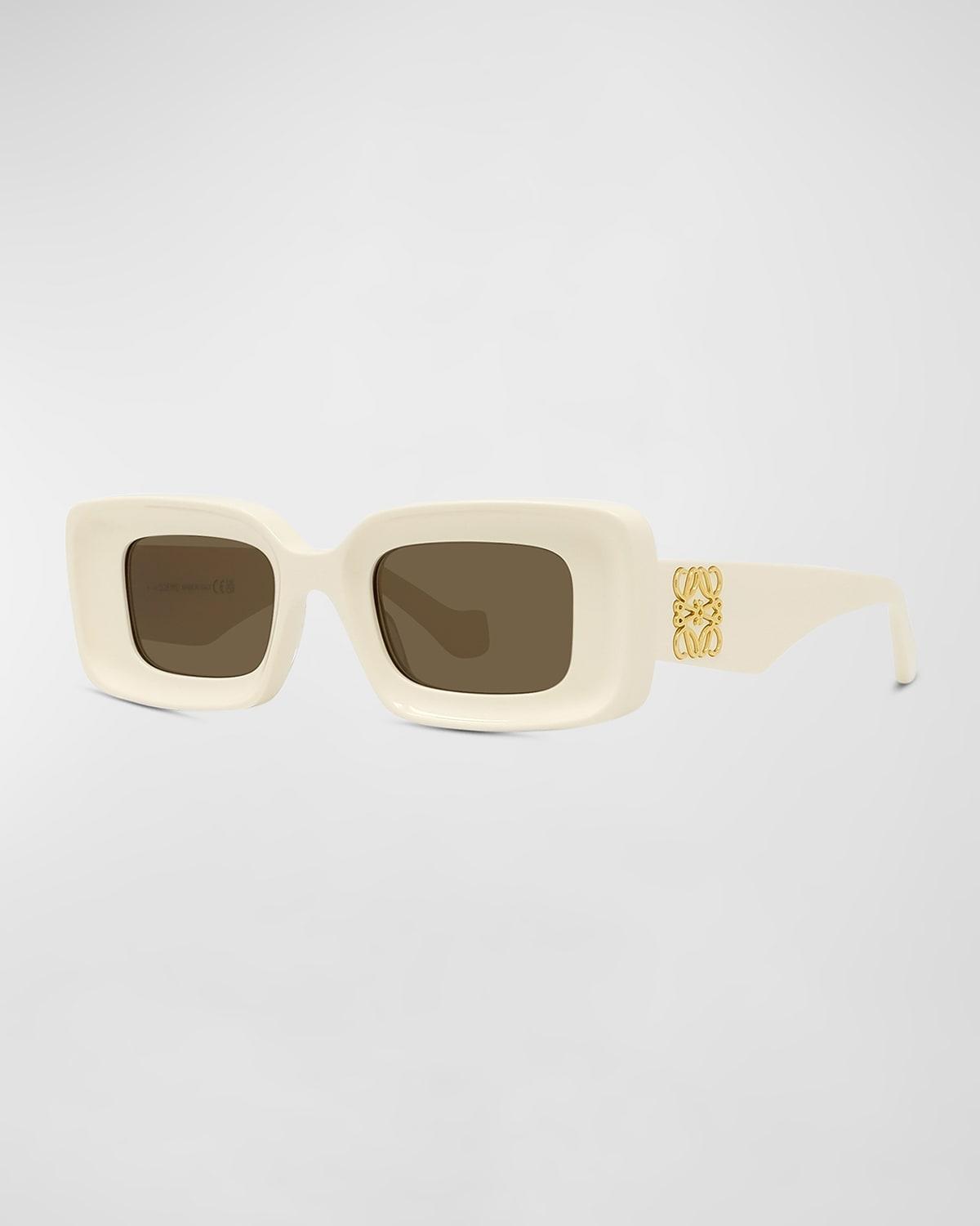 Loewe Chunky Anagram 46mm Rectangular Sunglasses Product Image