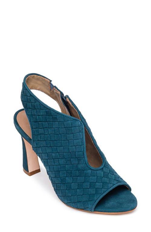 BERNARDO FOOTWEAR Leonora Woven Peep Toe Pump Product Image