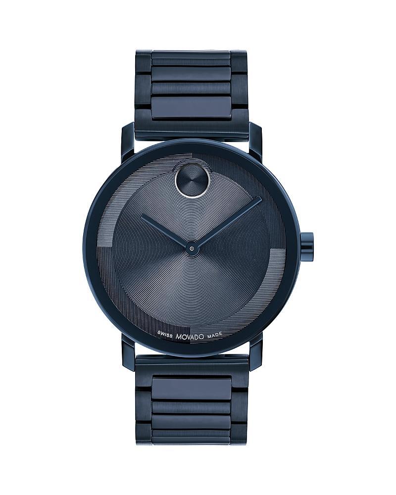 Men's Movado BoldÂ® Evolution Black IP Strap Watch with Textured Tonal Black Dial (Model: 3601123) Product Image