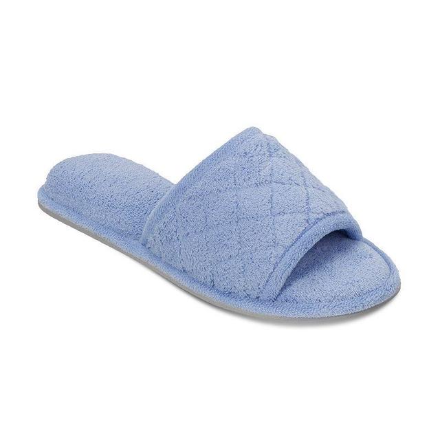 Dearfoams Microfiber Terry Quilted Womens Slide Slippers Product Image