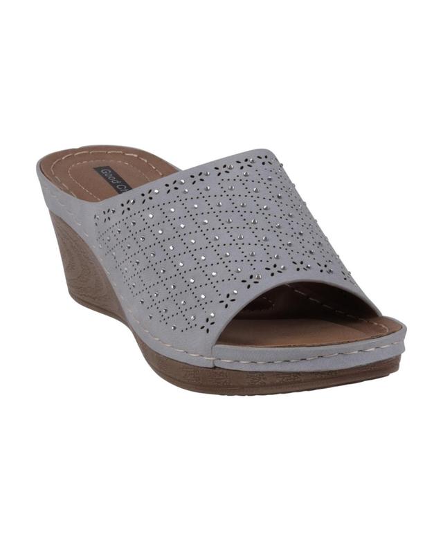 Gc Shoes Womens Atlanta Studded Comfort Wedge Sandals Product Image