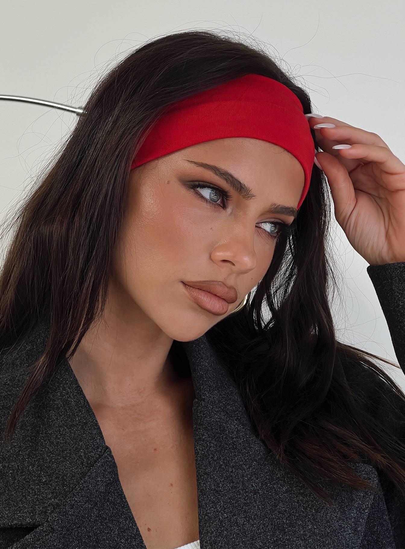 The Juney Headband Bold Red product image