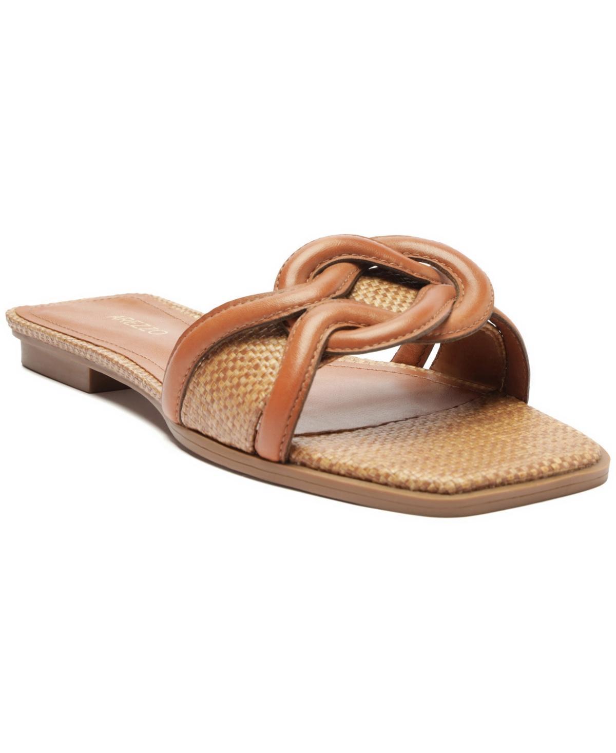 Arezzo Womens Sloane Flat Slide Sandals Product Image