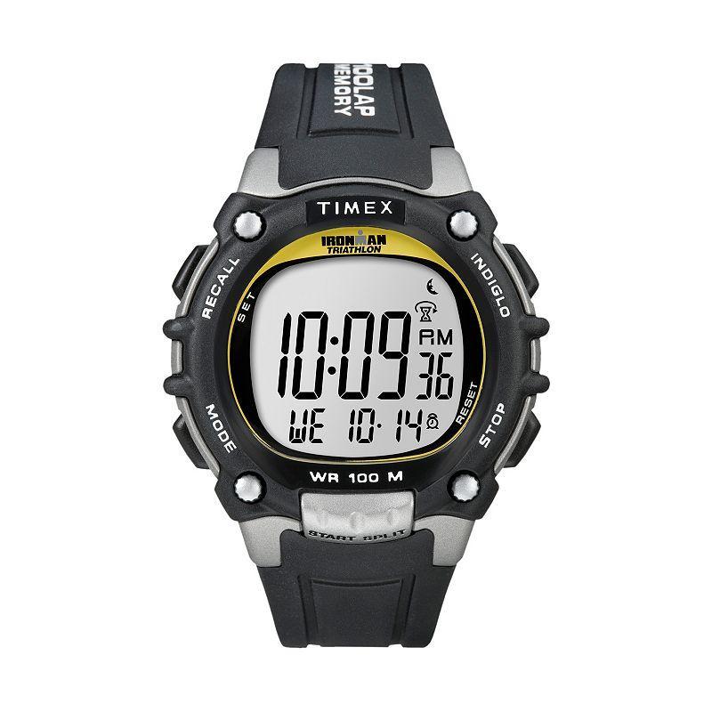 Timex Mens Ironman Triathlon Digital Watch - T5E2319J, Black Product Image