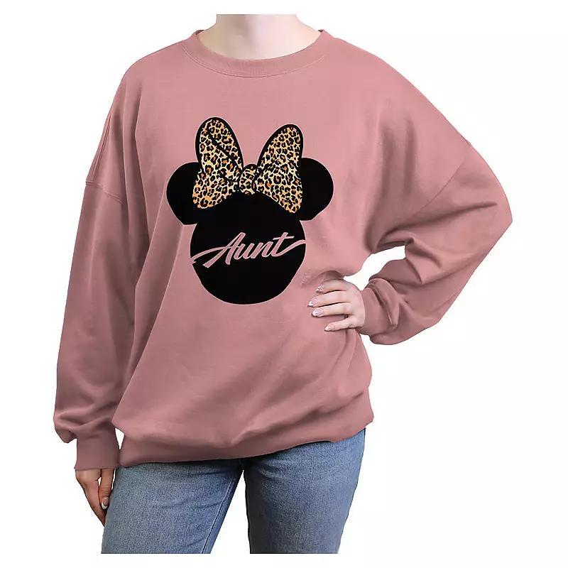 Disneys Minnie Mouse Aunt Womens Oversized Graphic Pullover Product Image