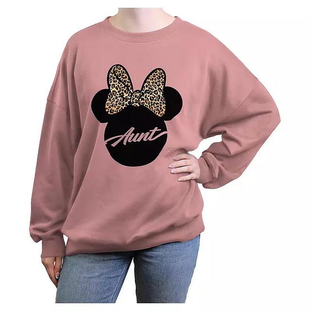 Disneys Minnie Mouse Aunt Womens Oversized Graphic Pullover Product Image