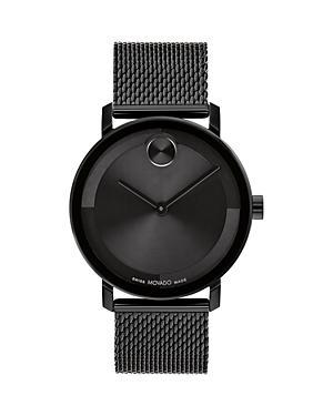 Men's Movado BoldÂ® Evolution Black IP Strap Watch with Textured Tonal Black Dial (Model: 3601123) Product Image