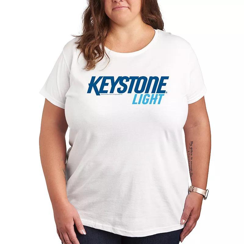 Plus Keystone Light Logo Graphic Tee, Womens Product Image