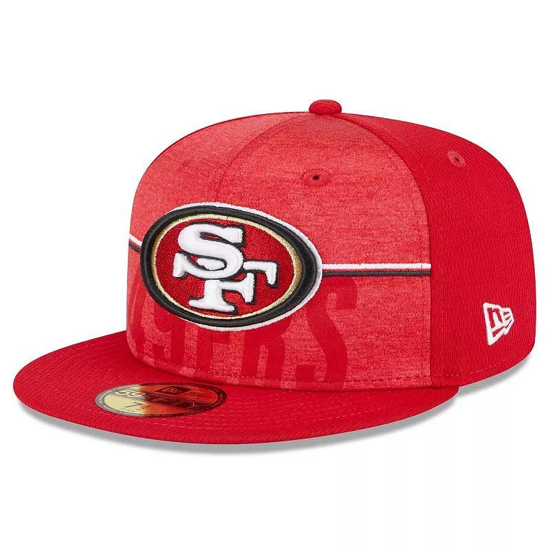 Mens New Era Scarlet San Francisco 49ers 2023 NFL Training Camp 59FIFTY Fitted Hat Product Image