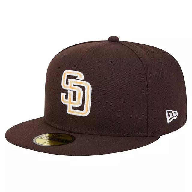 Mens New Era San Diego Padres Checkered Undervisor 59FIFTY Fitted Hat Product Image