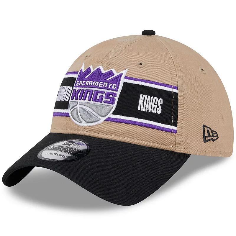 Mens New Era Tan/Black Sacramento Kings 2024 NBA Draft 9TWENTY Adjustable Hat Product Image