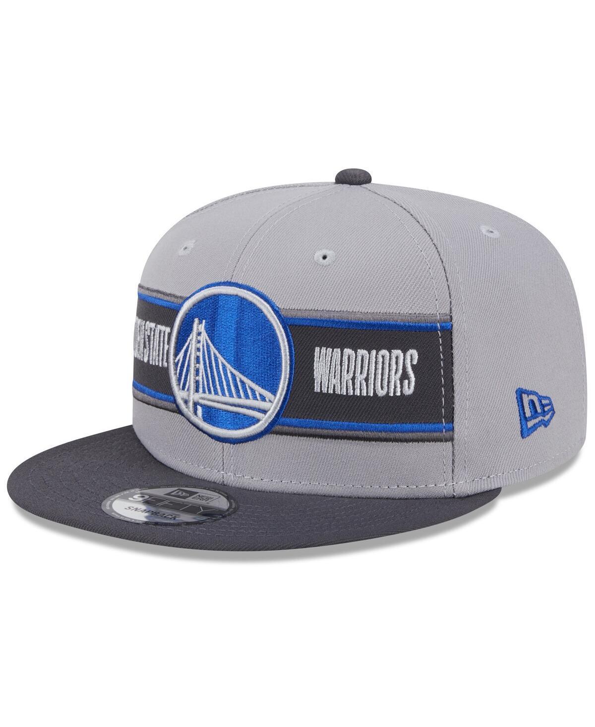 New Era Mens Gray Golden State Warriors 2024 Nba Draft 9FIFTY Snapback Hat - Gray, Charcoal Product Image