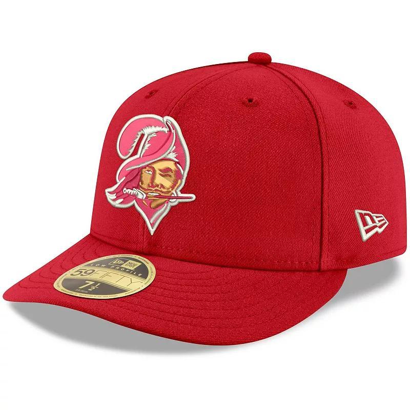 Mens New Era Red Tampa Bay Buccaneers Omaha Throwback Low Profile 59FIFTY Fitted Hat Product Image