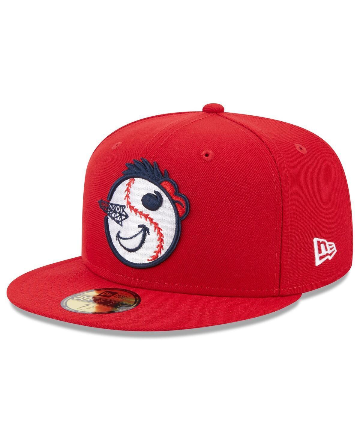 Mens New Era Red Tulsa Drillers Authentic Collection Alternate Logo 59FIFTY Fitted Hat Product Image