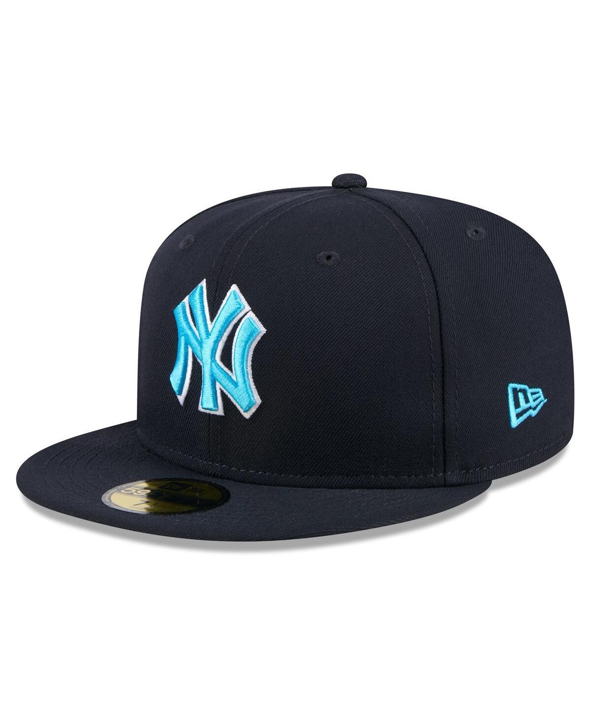 New Era Mens Navy New York Yankees 2024 Fathers Day 59FIFTY Fitted Hat Product Image