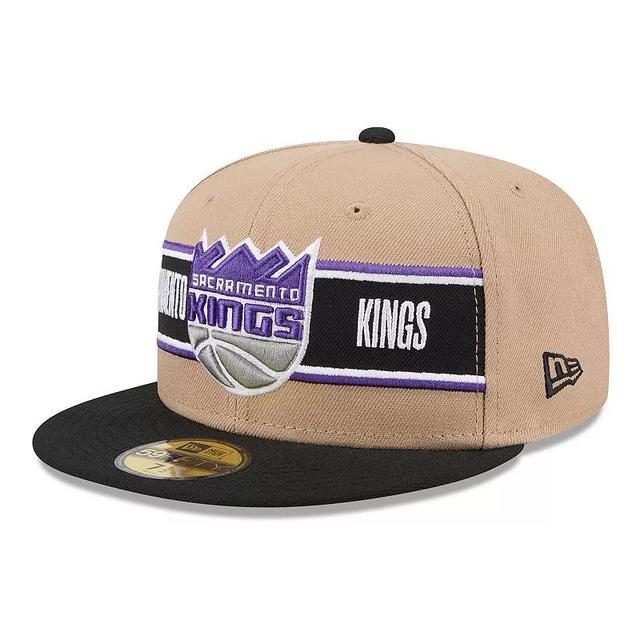 Mens New Era Tan/Black Sacramento Kings 2024 NBA Draft 59FIFTY Fitted Hat Product Image