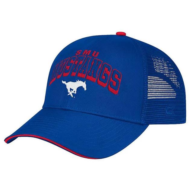 Mens Colosseum Royal SMU Mustangs Wyatt Adjustable Hat Product Image