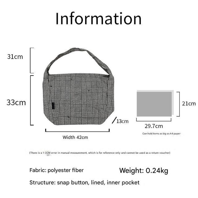 Plaid Tote Bag Product Image