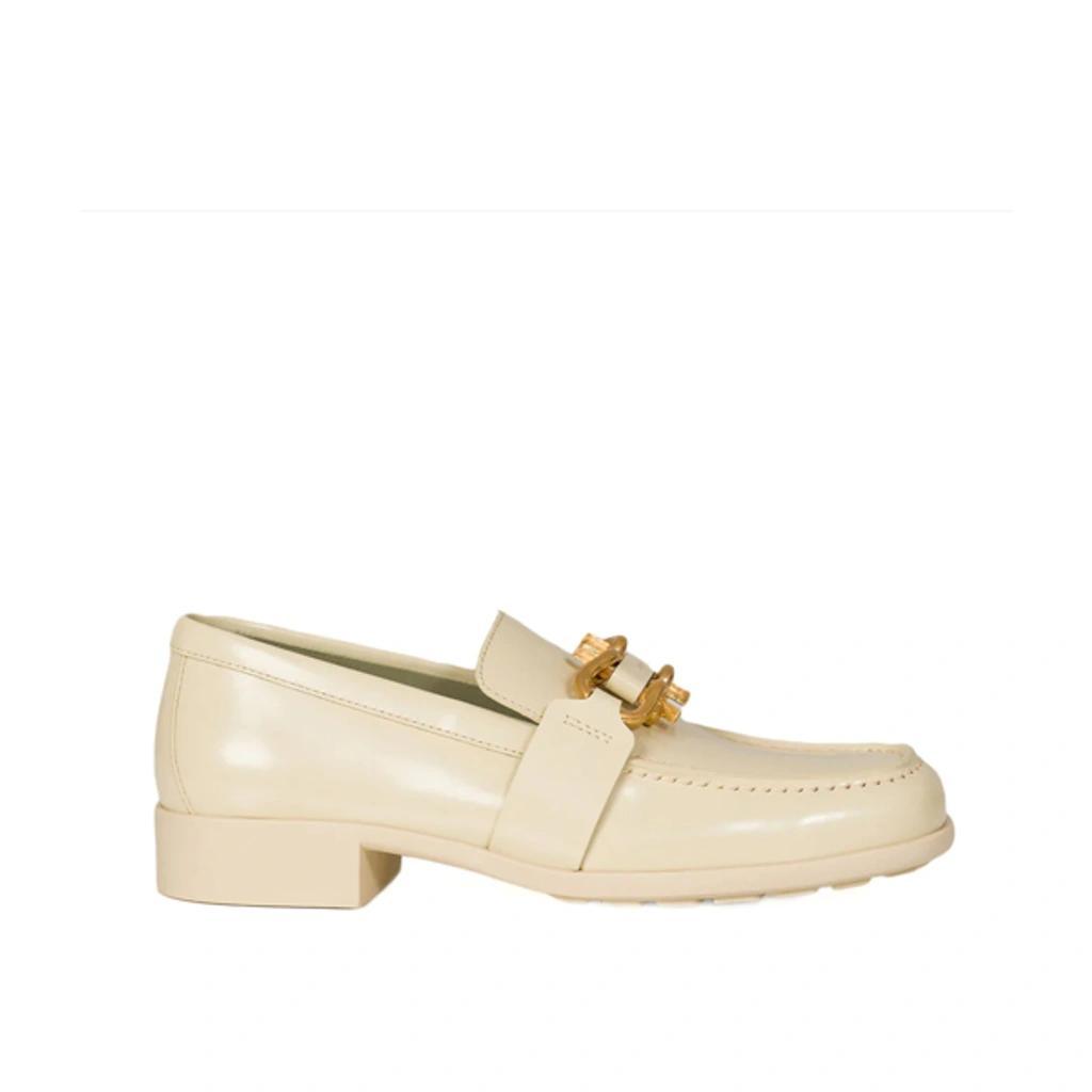 Madame Horse-bit-embellished Leather Loafers In White product image