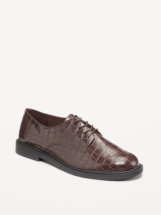 Faux Leather Oxford Shoe Product Image