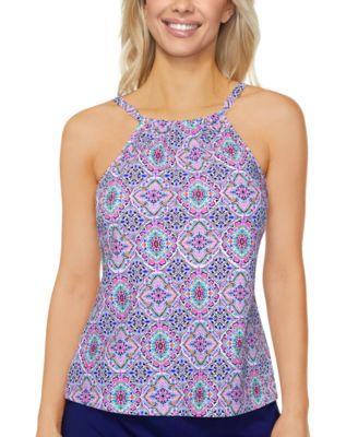 Women's Cali Printed Tankini Top, Created for Macy's Product Image