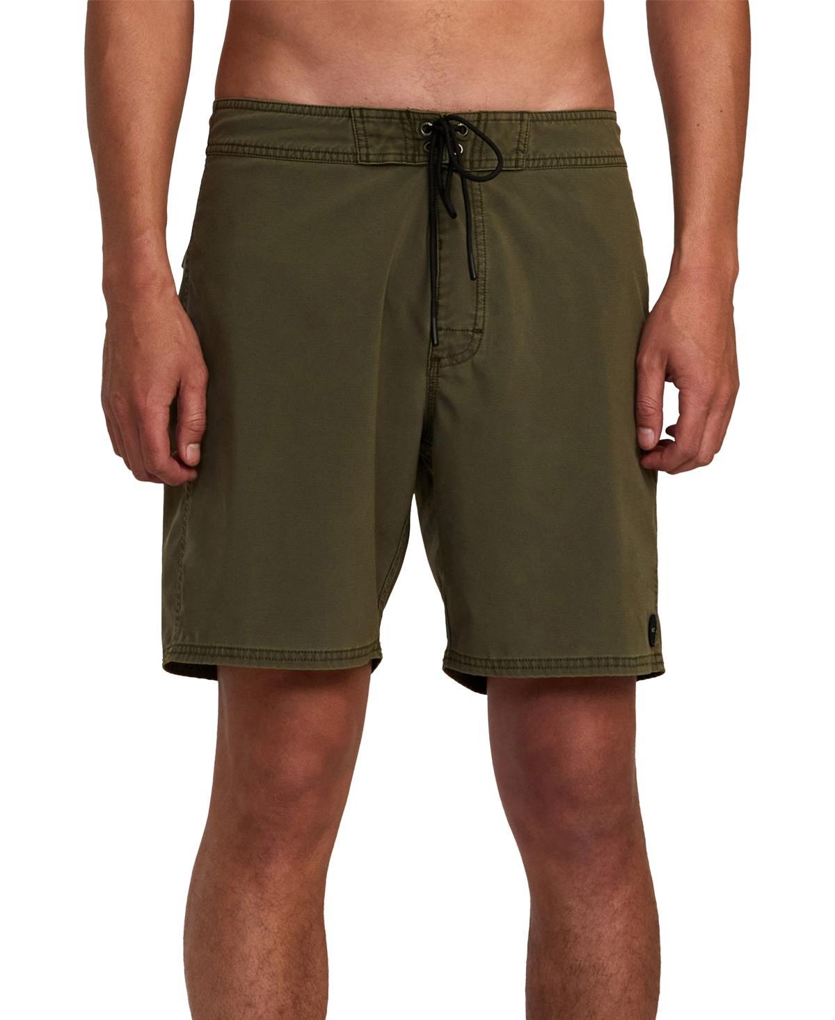 RVCA VA Pigment 18 Trunks (Olive) Men's Swimwear Product Image