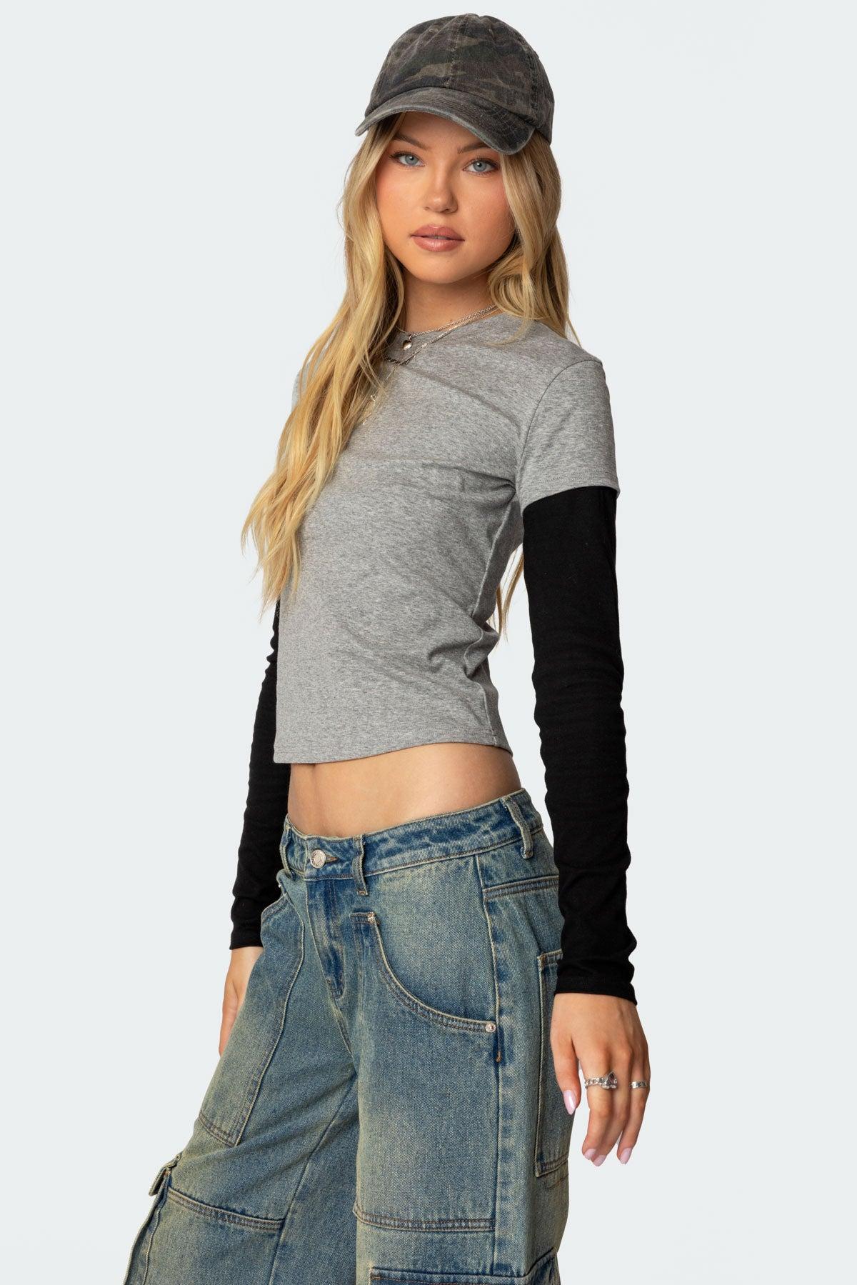 Lucine Layered Long Sleeve T Shirt Product Image