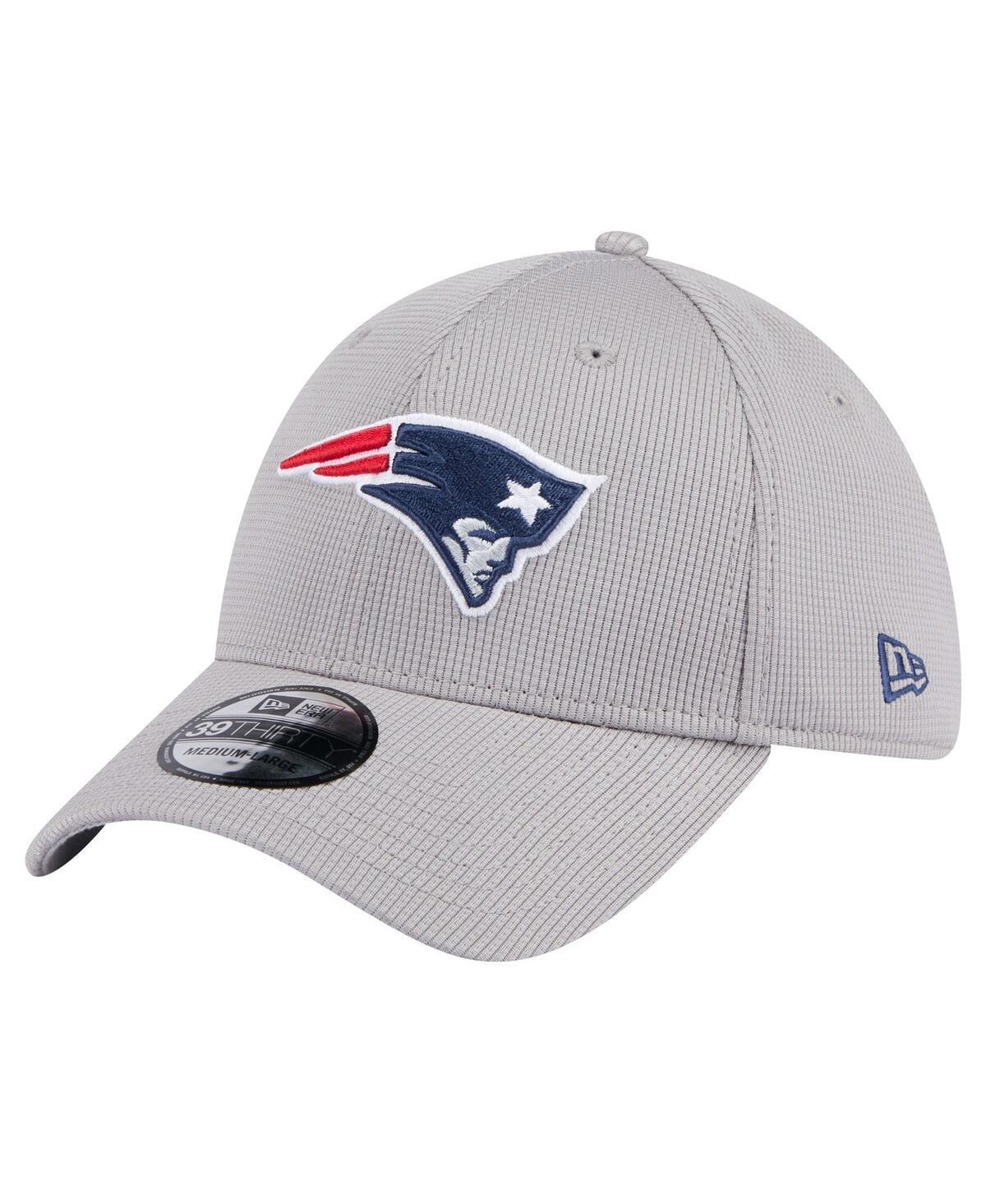 Mens New Era Gray New England Patriots Active 39THIRTY Flex Hat Product Image