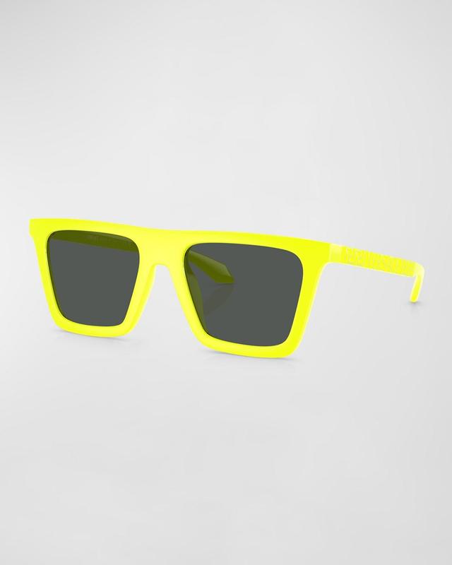 Mens Greca Logo Nylon Square Sunglasses Product Image