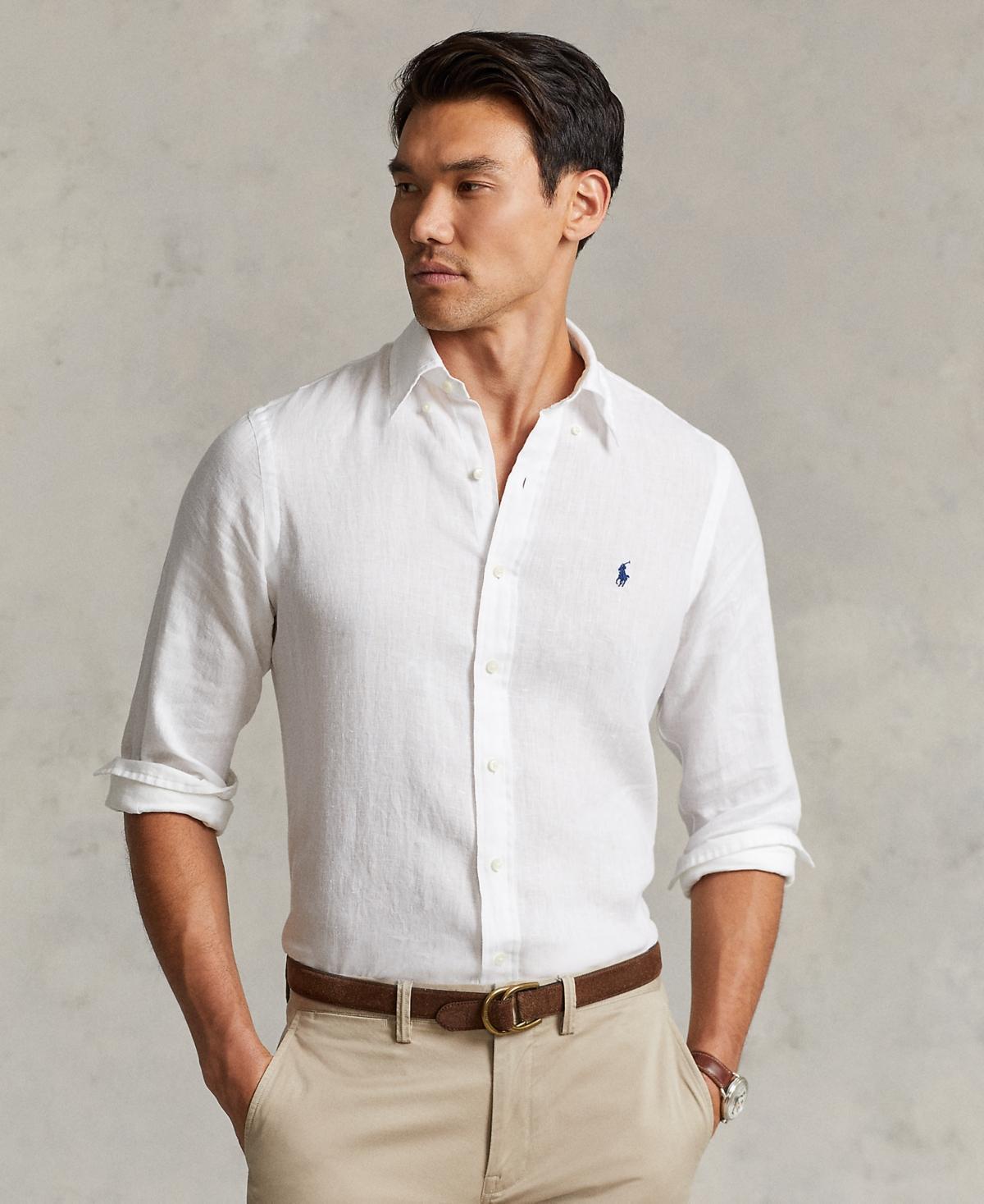 Polo Ralph Lauren Mens Classic Fit Linen Shirt Product Image