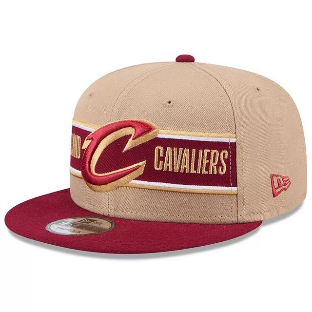 Mens New Era Tan/Wine Cleveland Cavaliers 2024 NBA Draft 9FIFTY Snapback Hat Product Image