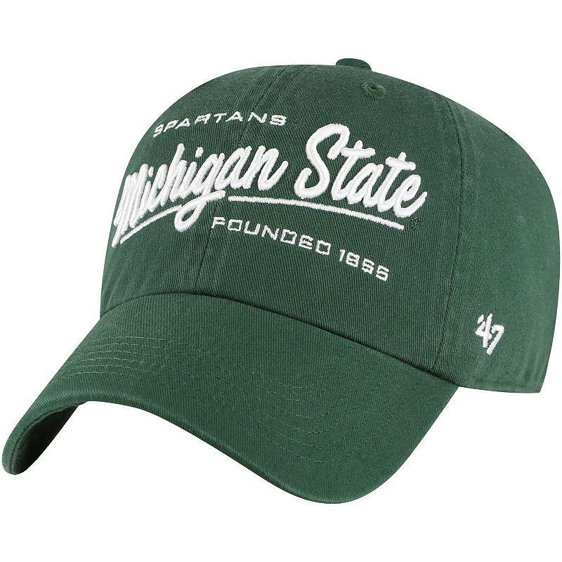 Womens 47 Green Michigan State Spartans Sidney Clean Up Adjustable Hat Product Image