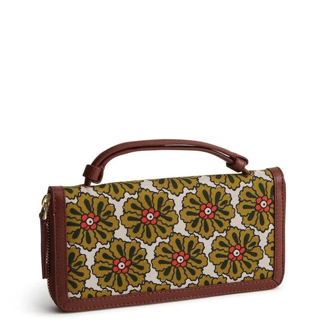 Vera Bradley Accordion Wristlet Women in Pinwheels Brown Product Image