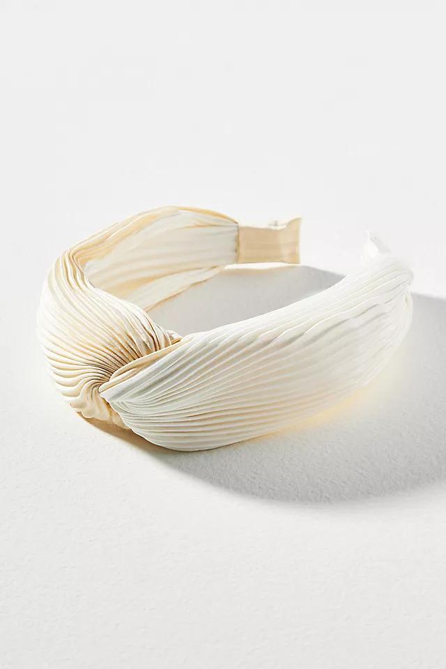 Two-Tone Pleated Twist Headband Product Image