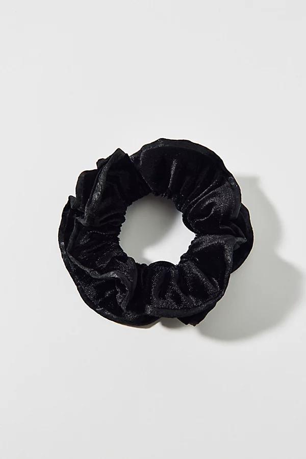 Ruffle Velvet Scrunchie Womens at Urban Outfitters Product Image