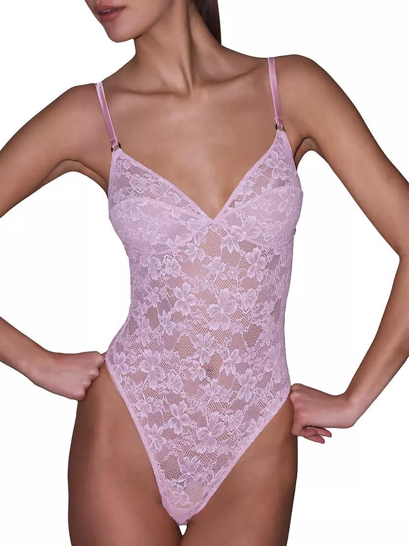 Le Stretch Floral Lace Bodysuit Product Image