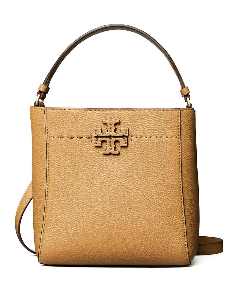 Tory Burch McGraw Small Leather Bucket Bag Product Image