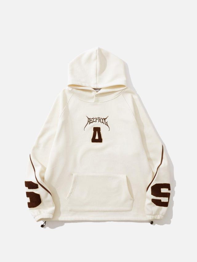 Aelfric Eden Towel Embroidery Drawstring Hoodie Product Image