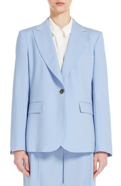 Womens Wool Single-Breasted Blazer Product Image