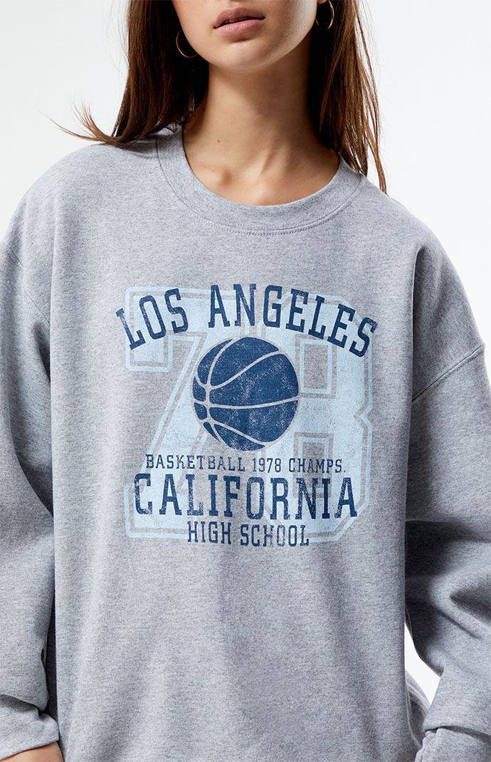 Golden Hour Womens LA Basketball 1978 Crew Neck Sweatshirt Product Image