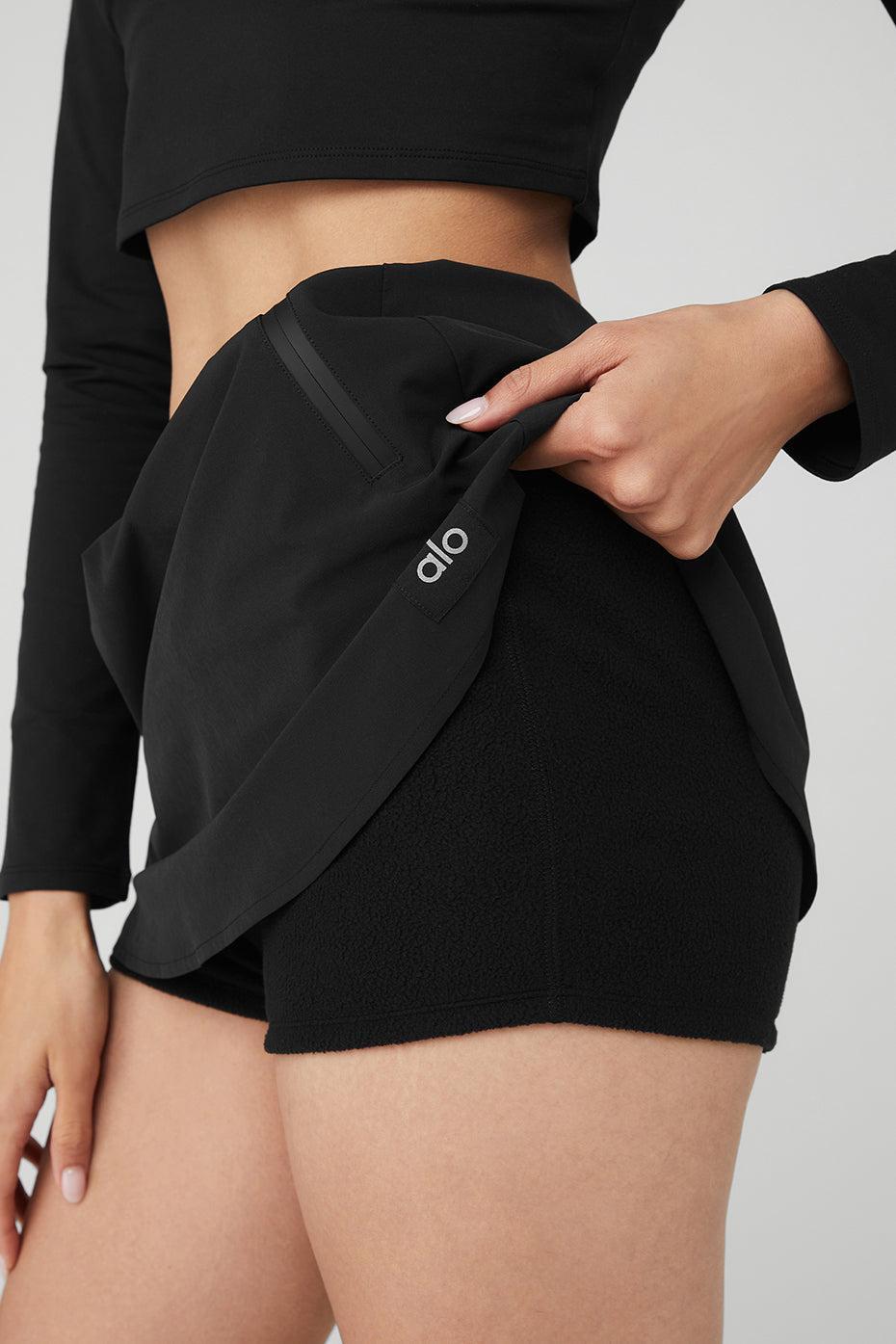 High-Waist Elevation Mini Skirt - Black Female Product Image