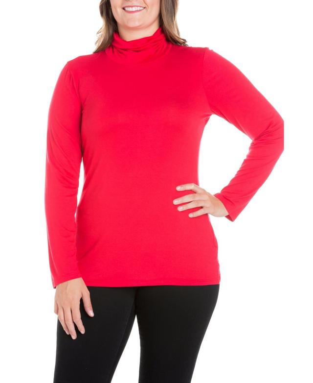 Womens Plus Size Classic Turtleneck Top Product Image