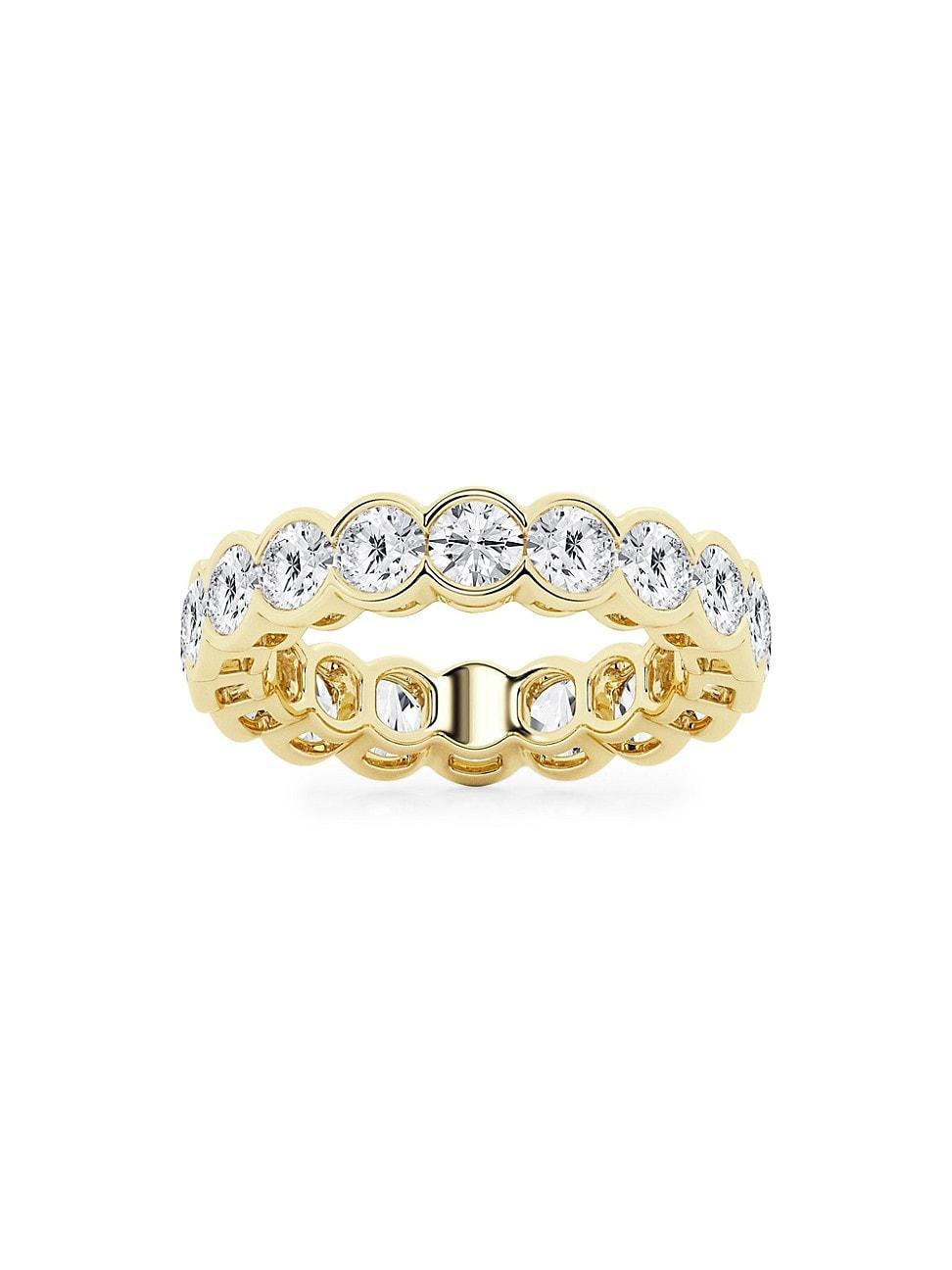 Womens 14K Yellow Gold & Round Lab-Grown Diamond Eternity Band/2.00-5.00 TCW Product Image